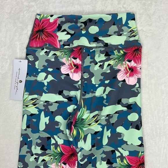 Spiritual Gangster Tropical Camo Floral Essential High Waist Colorful Leggings - Picture 9 of 16